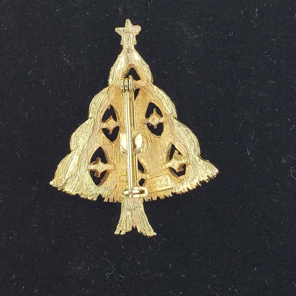 JJ (Jonette Jewelry) Christmas tree pin - Picture 4 of 4